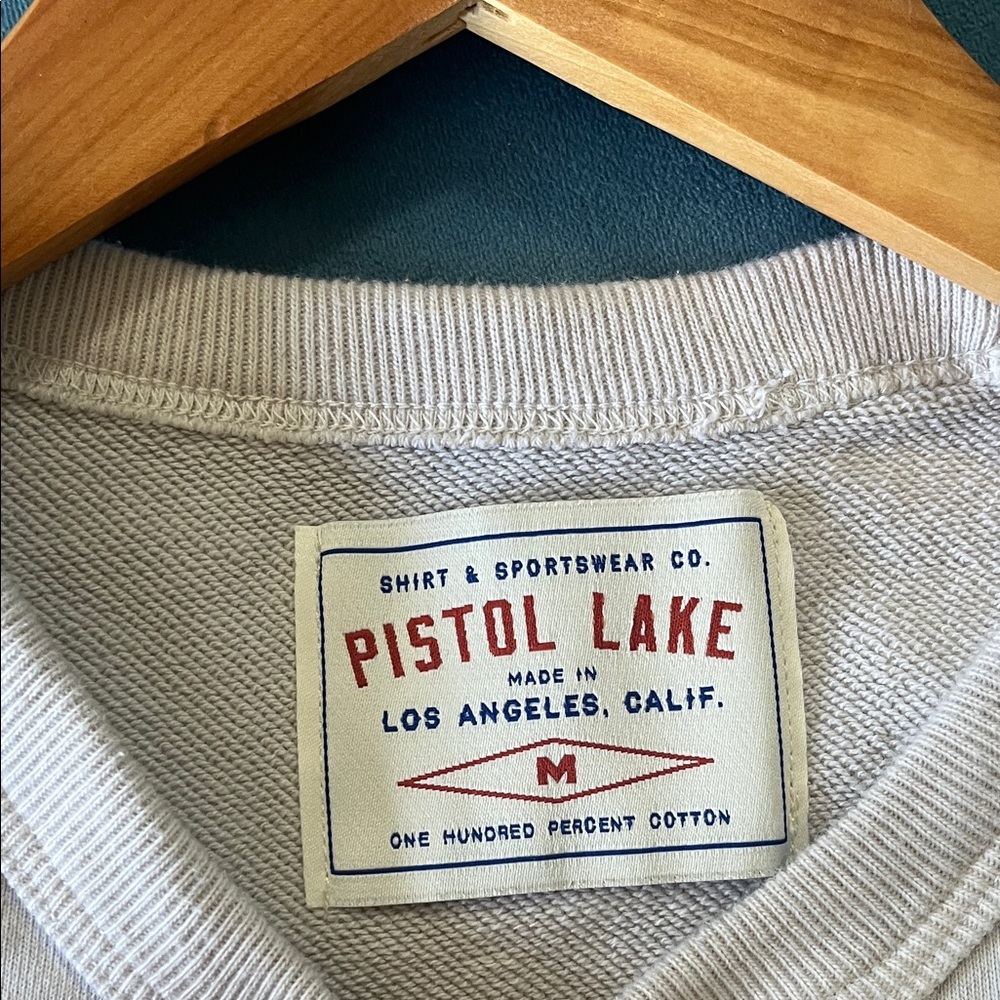 Men's Crewneck Sweatshirt — Light Gray Neutral - Picture 2 of 2